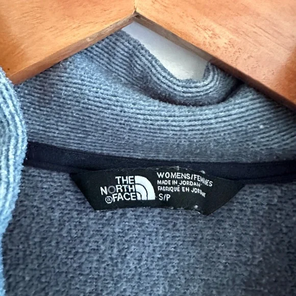 The North Face Light Blue Quarter Zip Long Sleeve Pullover Size Small EUC - Picture 5 of 7